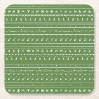 Dessous De Verre Carré Fête de Noël