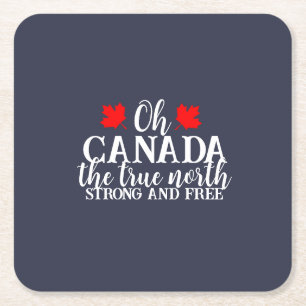 Dessous De Verre Carré Fête du Canada