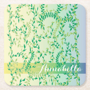 Dessous De Verre Carré Feuilles dansants