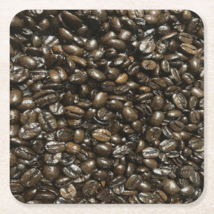 Dessous De Verre Carré Fèves de café