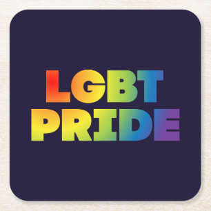 DESSOUS DE VERRE CARRÉ FIERTÉ LGBT