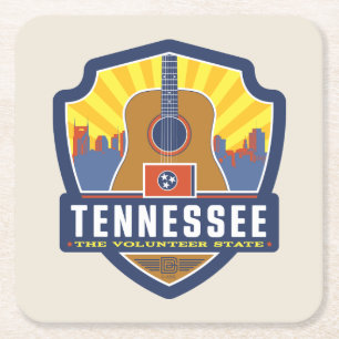 Dessous De Verre Carré Fierté   Tennessee d'état