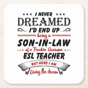 Dessous De Verre Carré Fils En Droit De L'Enseignant Awesome ESL