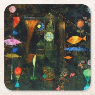 Dessous De Verre Carré Fish Magic, Paul Klee