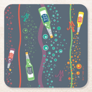Dessous De Verre Carré Fizzy Lifting Drink Pattern