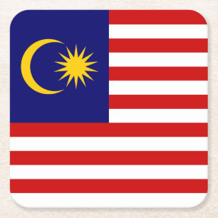 Dessous De Verre Carré Flag malaisien