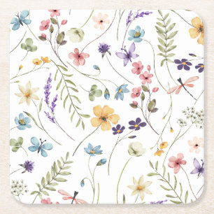 Dessous De Verre Carré Fleur sauvage