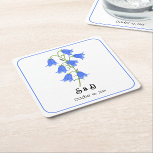 Dessous De Verre Carré Fleurs de Jacinthe Mariage