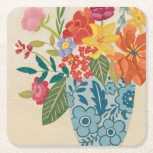 Dessous De Verre Carré Fleurs printanières I
