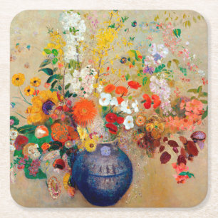 Dessous De Verre Carré Fleurs, Redon