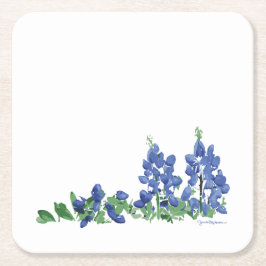 Dessous De Verre Carré Fleurs sauvages Bluebonnet, Fleurs texanes