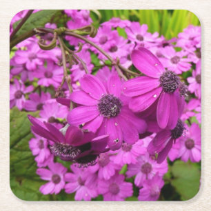 Dessous De Verre Carré Fleurs violettes de San Francisco