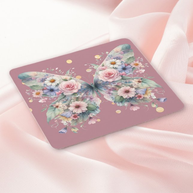 Dessous De Verre Carré Floral Butterfly (Créateur téléchargé)