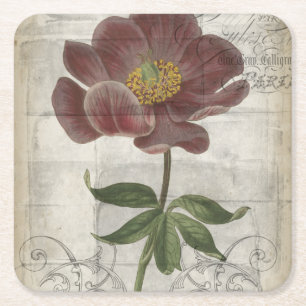 Dessous De Verre Carré Floral français I