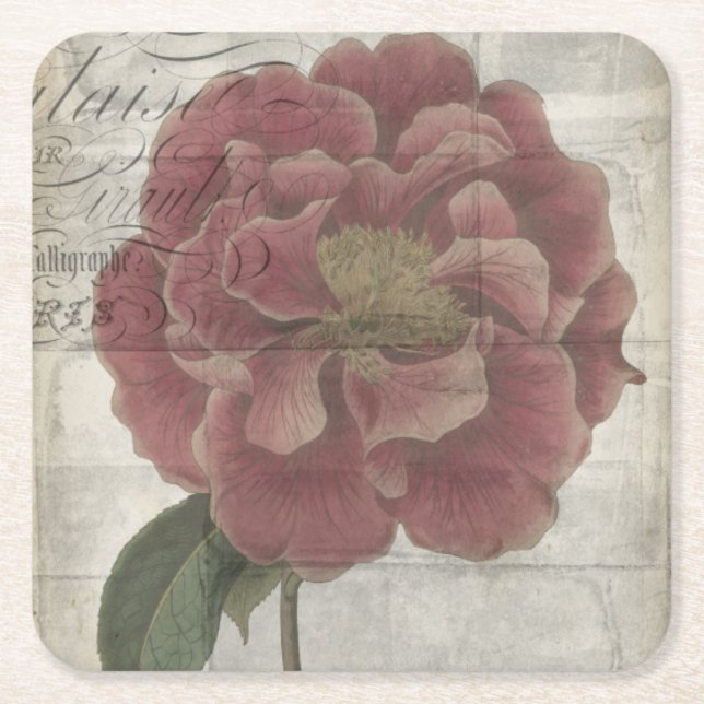 Dessous De Verre Carré Floral français III (Devant)