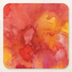 Dessous De Verre Carré Fond de peinture d'aquarelle