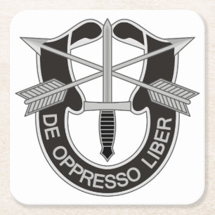 Dessous De Verre Carré Forces spéciales SF De Oppresso Liber