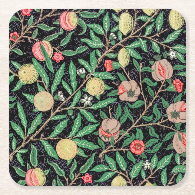 Dessous De Verre Carré Four Fruit, William Morris (Devant)