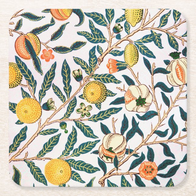 Dessous De Verre Carré Four Fruit, William Morris (Devant)