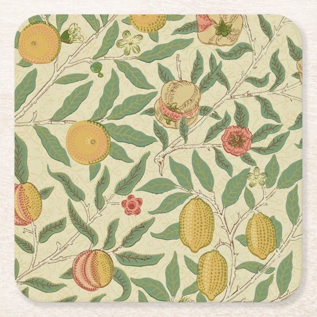 Dessous De Verre Carré Four Fruit, William Morris (Devant)