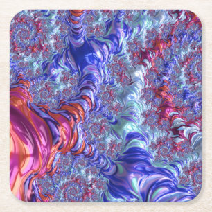 Dessous De Verre Carré Fractal Super