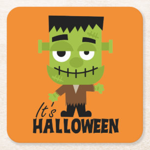Dessous De Verre Carré Frankenstein C'est Halloween