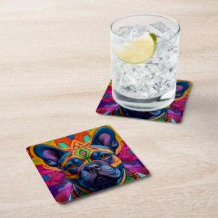 Dessous De Verre Carré Frenchie Fun 