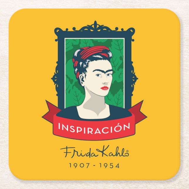Dessous De Verre Carré Frida Kahlo | Inspiración (Devant)