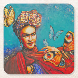 Dessous De Verre Carré Frida Peinte Eve