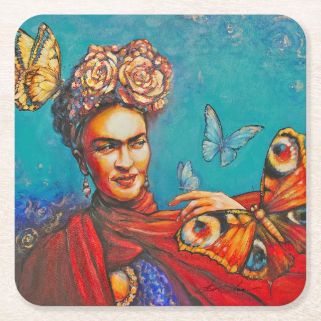 Dessous De Verre Carré Frida Peinte Eve (Devant)