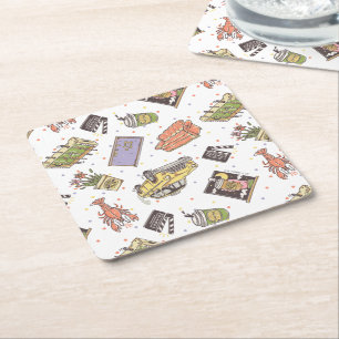Dessous De Verre Carré FRIENDS™   Motif à pois et icônes