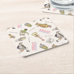 Dessous De Verre Carré FRIENDS™ Motif Dessin Animé Brun
