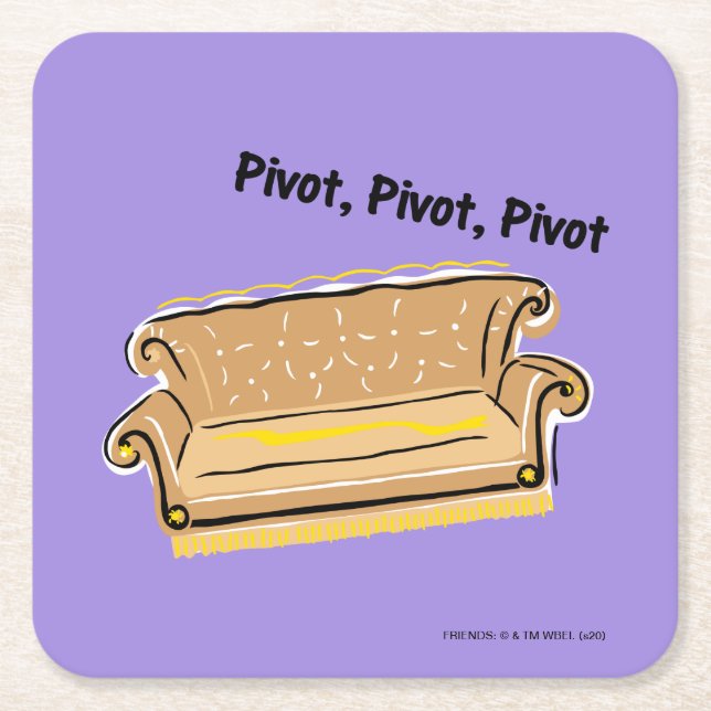 Dessous De Verre Carré FRIENDS™| Pivot (Devant)