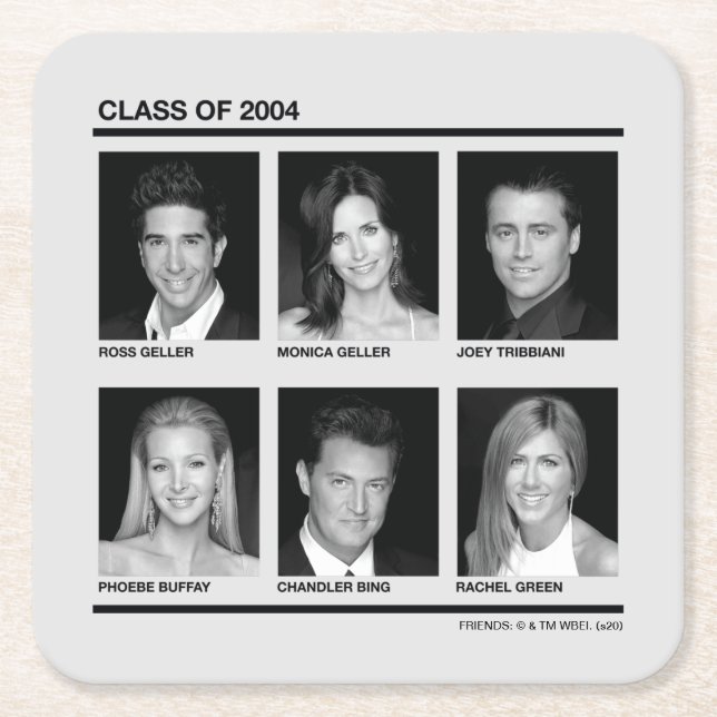 Dessous De Verre Carré FRIENDS™ | Promotion 2004 (Devant)