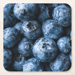 Dessous De Verre Carré Fruit aux bleuets