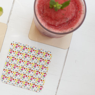 Dessous De Verre Carré Fruit Deux-tti Frutti 2e anniversaire