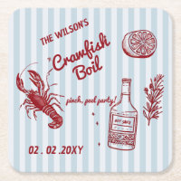 Fruits de mer d'été tirés à la main Crawfish Boil