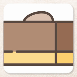 Dessous De Verre Carré fudge au chocolat
