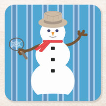 Fun and Fancy Blue Snowman Inspecteur