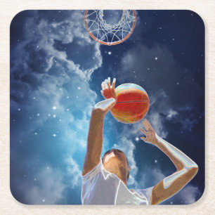 Dessous De Verre Carré Futur Basketball All-Star