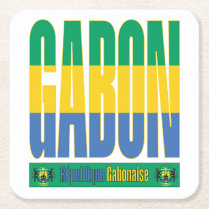 Dessous De Verre Carré Gabon - Conception de texte