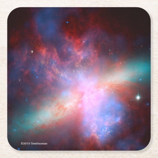 Dessous De Verre Carré Galaxie M82 (Devant)