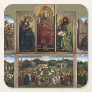 Dessous De Verre Carré Gand Altarpiece, Van Eyck Brothers