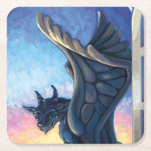 Dessous De Verre Carré Gargoyle Guardian