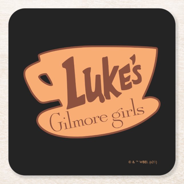 Dessous De Verre Carré Gilmore Girls | Logo Luke's Diner (Devant)