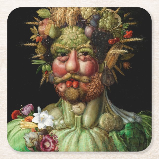 Dessous De Verre Carré Giuseppe Arcimboldo - Vertumnus (Devant)