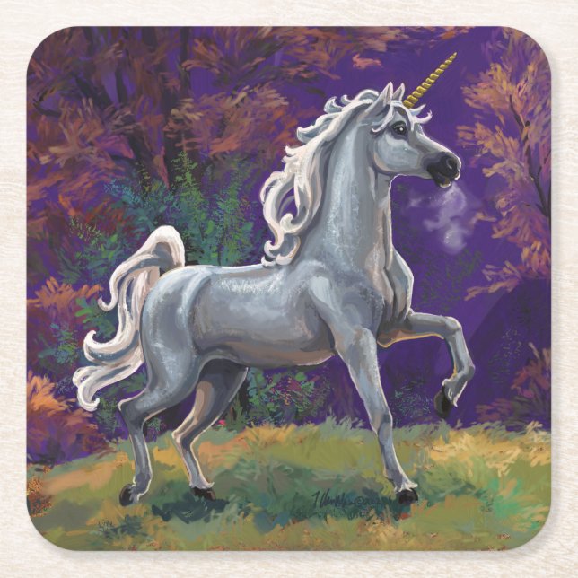 Dessous De Verre Carré Glade Unicorn (Devant)