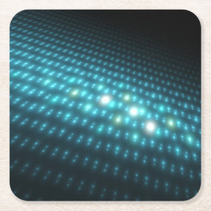 Dessous De Verre Carré Globes bleus 3D