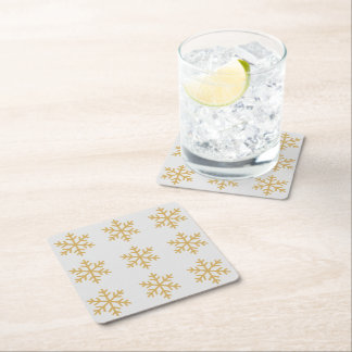 Dessous De Verre Carré Gold Christmas