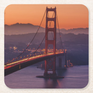 Dessous De Verre Carré GoldenGateBridge20150502